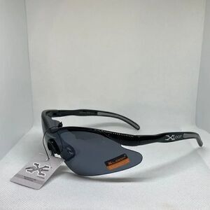 X-Loop Mens Semi-Rimless Mens Dark Lens Sunglasses